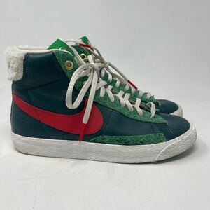 Nike Blazer Mid 77 Vintage Green Red Nordic Christmas Youth 3.5